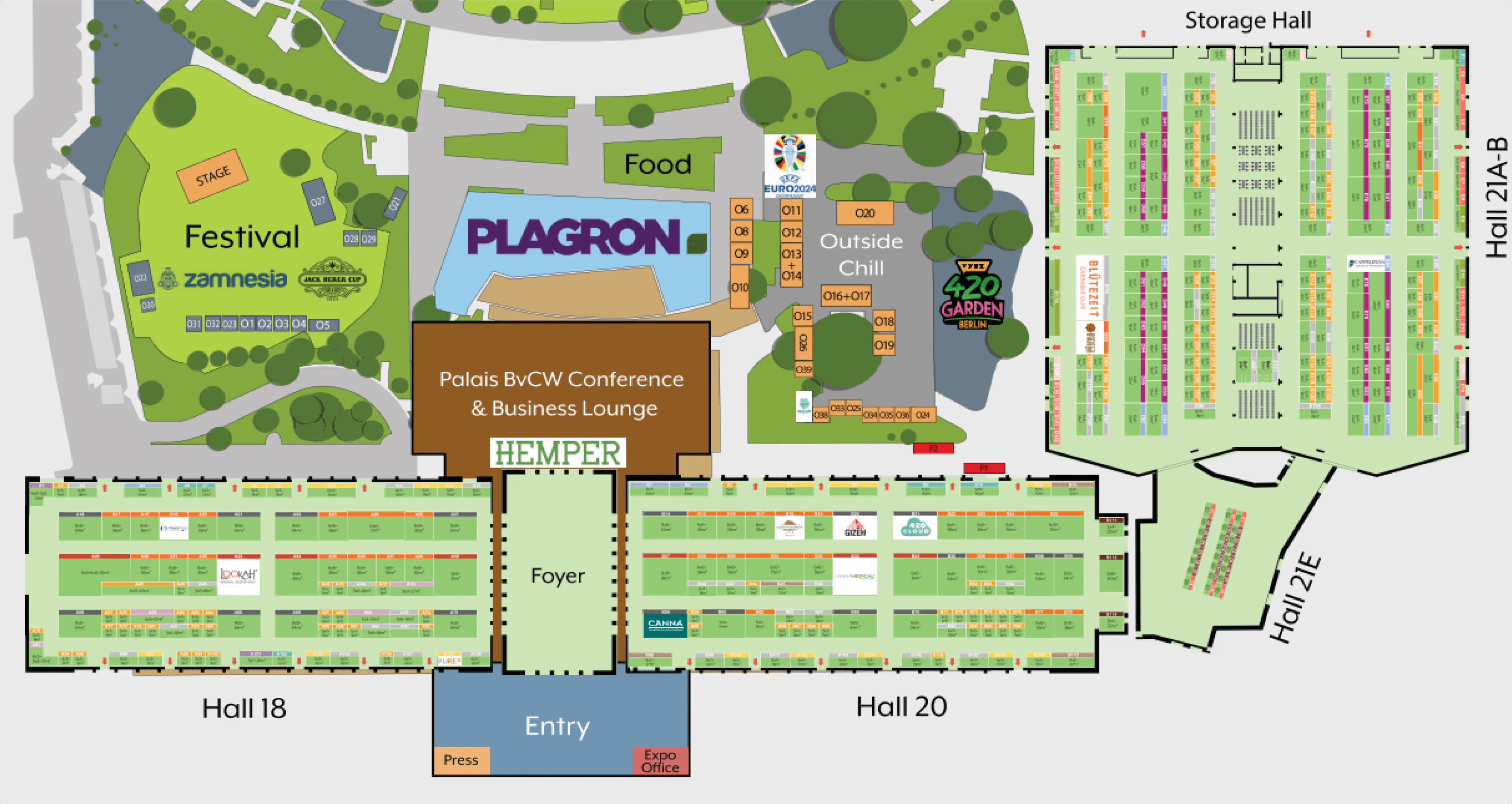 Mary Jane Berlin 2026 floor plan with Hall 22A